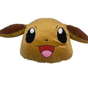 Pokemon Eevee 33" From Ear to Ear Anime Brown Cute Plush Bed Toss Pillow